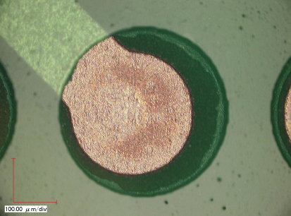 Example of cleaning to remove SR residue