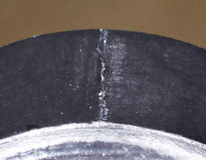 Erasing parting lines from resin molds