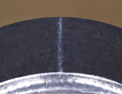 Erasing parting lines from resin molds
