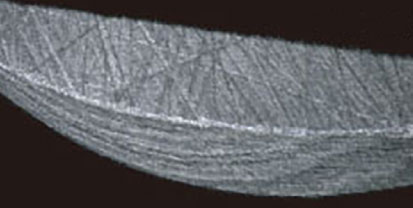 Edge honing of cemented carbide tips