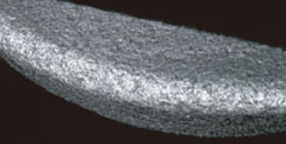 Edge honing of cemented carbide tips