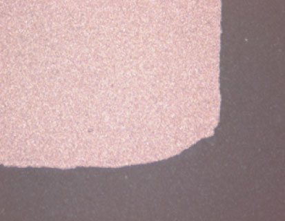 Flash burr removal from heat sink surface