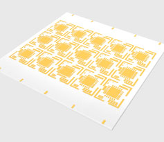 Removal of the glass non-conductive layer from LTCC substrates